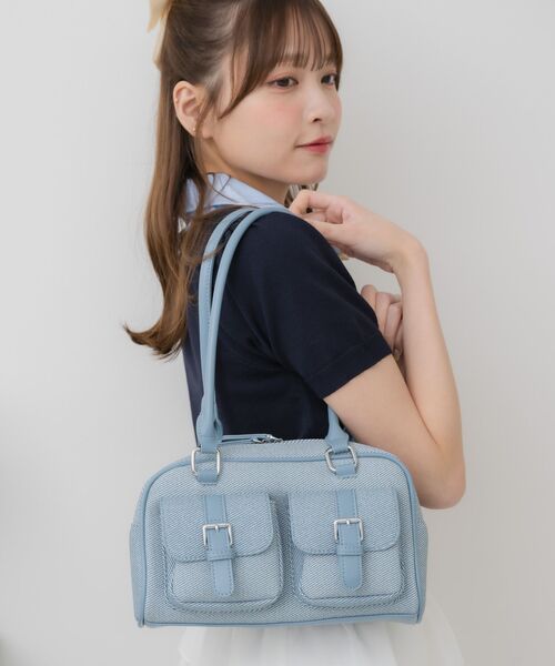 ems excite（エムズエキサイト）の「ボストンバッグ（ボストンバッグ・レディース・ブラウン/ブルー/ブラック・ONE SIZE）」の10枚目の写真