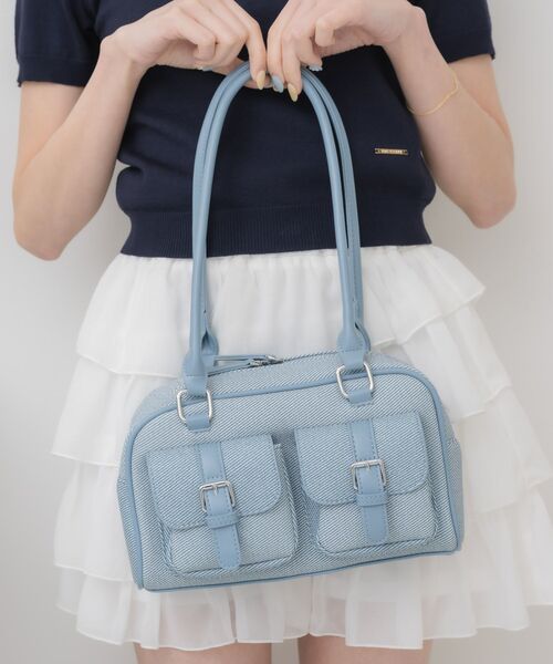 ems excite（エムズエキサイト）の「ボストンバッグ（ボストンバッグ・レディース・ブラウン/ブルー/ブラック・ONE SIZE）」の11枚目の写真