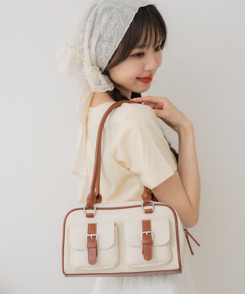 ems excite（エムズエキサイト）の「ボストンバッグ（ボストンバッグ・レディース・ブラウン/ブルー/ブラック・ONE SIZE）」の14枚目の写真