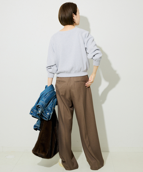 セール】スムースオーバーロゴニット（ニット/セーター）｜SLOBE IENA