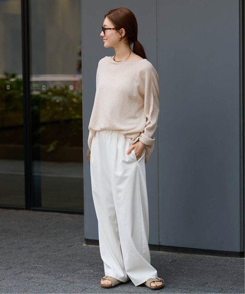 【framework】21AW 16Gニュアンスプルオーバー　グレー framework】21AW 16Gニュアンスプルオーバー グレー