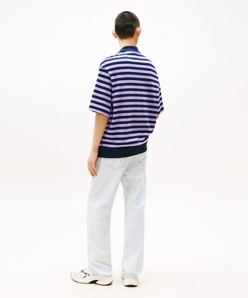 tommy jeans(トミー ジーンズ)の「90sグラフィックショートスリーブラグビープルオーバー(ポロシャツ・メンズ・パープル/ネイビー・X-LARGE/SMALL/LARGE/MEDIUM)」の9枚目の写真