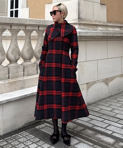 JENNE(ジェンヌ)の「クラシカルウールコート(その他アウター・レディース・ネイビー/レッド・SMALL/MEDIUM/LARGE)」の20枚目の写真