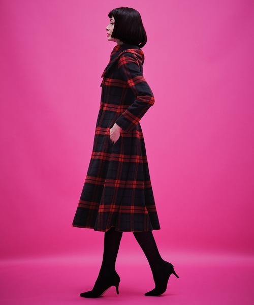 JENNE(ジェンヌ)の「クラシカルウールコート(その他アウター・レディース・ネイビー/レッド・SMALL/MEDIUM/LARGE)」の12枚目の写真