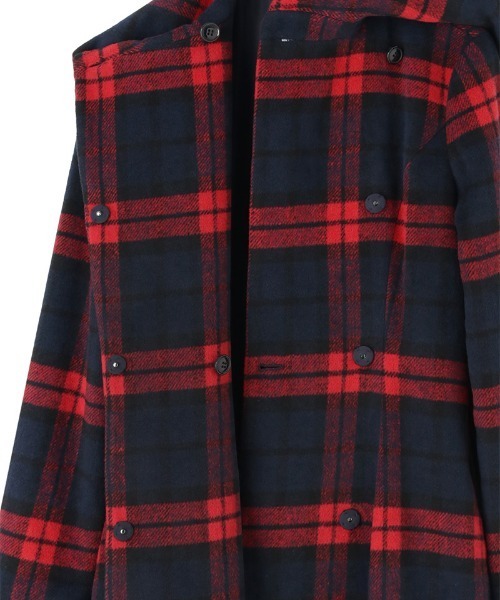 JENNE(ジェンヌ)の「クラシカルウールコート(その他アウター・レディース・ネイビー/レッド・SMALL/MEDIUM/LARGE)」の3枚目の写真