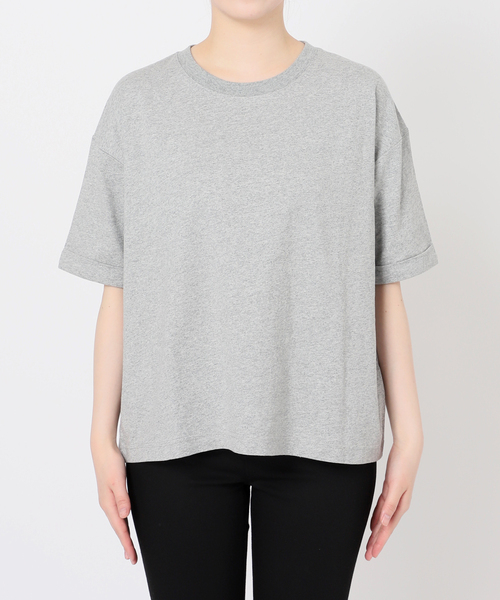 JOURNAL STANDARD（ジャーナルスタンダード）の「《追加4》汗ジミ防止天竺ビッグT（Tシャツ/カットソー・レディース・チャコールグレー/ブラック系その他/ホワイト・FREE）」の12枚目の写真