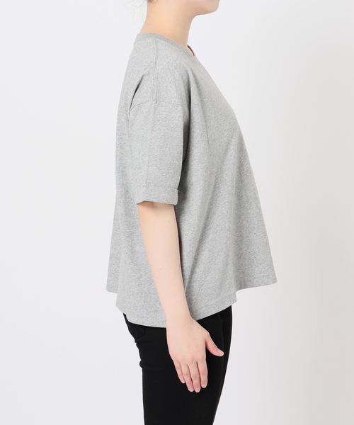 JOURNAL STANDARD（ジャーナルスタンダード）の「《追加4》汗ジミ防止天竺ビッグT（Tシャツ/カットソー・レディース・チャコールグレー/ブラック系その他/ホワイト・FREE）」の15枚目の写真