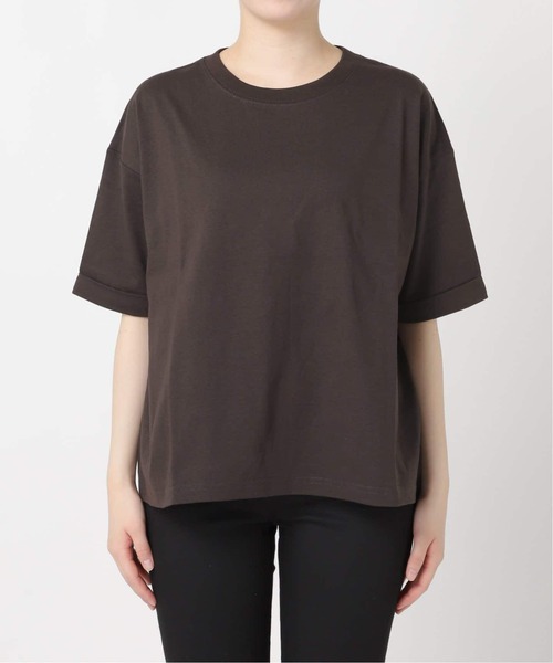 JOURNAL STANDARD（ジャーナルスタンダード）の「《追加4》汗ジミ防止天竺ビッグT（Tシャツ/カットソー・レディース・チャコールグレー/ブラック系その他/ホワイト・FREE）」の19枚目の写真