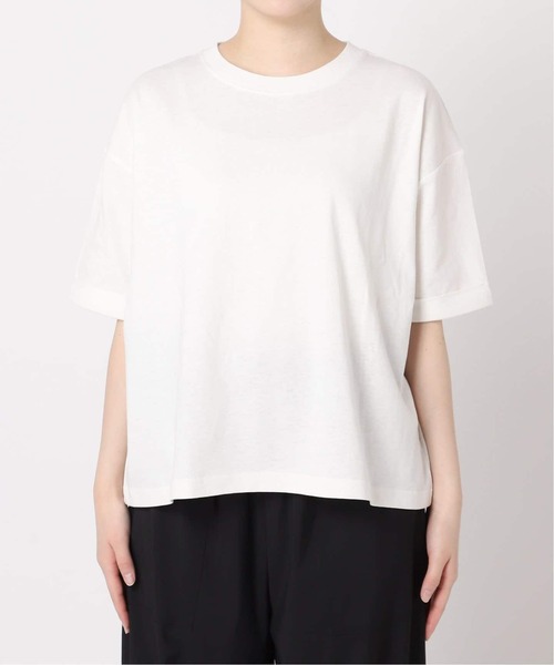 JOURNAL STANDARD（ジャーナルスタンダード）の「《追加4》汗ジミ防止天竺ビッグT（Tシャツ/カットソー・レディース・チャコールグレー/ブラック系その他/ホワイト・FREE）」の21枚目の写真