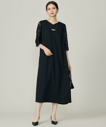 自由区【今季新作】ソフトシルクビエラワンピース カタログ掲載・洗える】ソフトシルクビエラ ワンピース / 自由区