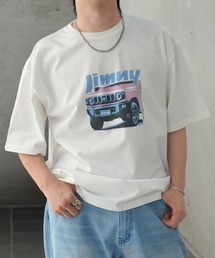 JIMNY ビッグシルエット フロントプリント 半袖Tシャツ カットソー ユニセックス