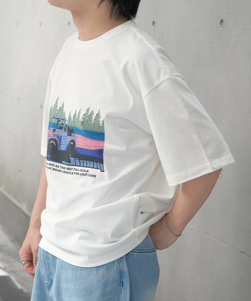 ILL'S(イルズ)の「JIMNY ビッグシルエット フロントプリント 半袖Tシャツ カットソー ユニセックス(Tシャツ/カットソー・メンズ・ブラック/ブルー系その他/ホワイト/ピンク系その他/イエロー系その他/ブラック系その他2/ホワイト系その他2/グレー系その他2/カーキ・L/M)」の11枚目の写真