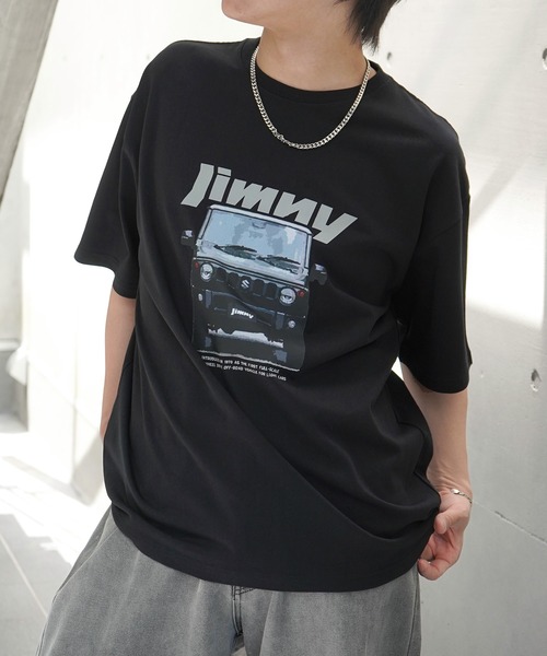 ILL'S(イルズ)の「JIMNY ビッグシルエット フロントプリント 半袖Tシャツ カットソー ユニセックス(Tシャツ/カットソー・メンズ・ブラック/ブルー系その他/ホワイト/ピンク系その他/イエロー系その他/ブラック系その他2/ホワイト系その他2/グレー系その他2/カーキ・L/M)」の20枚目の写真