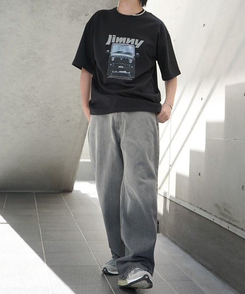 ILL'S(イルズ)の「JIMNY ビッグシルエット フロントプリント 半袖Tシャツ カットソー ユニセックス(Tシャツ/カットソー・メンズ・ブラック/ブルー系その他/ホワイト/ピンク系その他/イエロー系その他/ブラック系その他2/ホワイト系その他2/グレー系その他2/カーキ・L/M)」の19枚目の写真