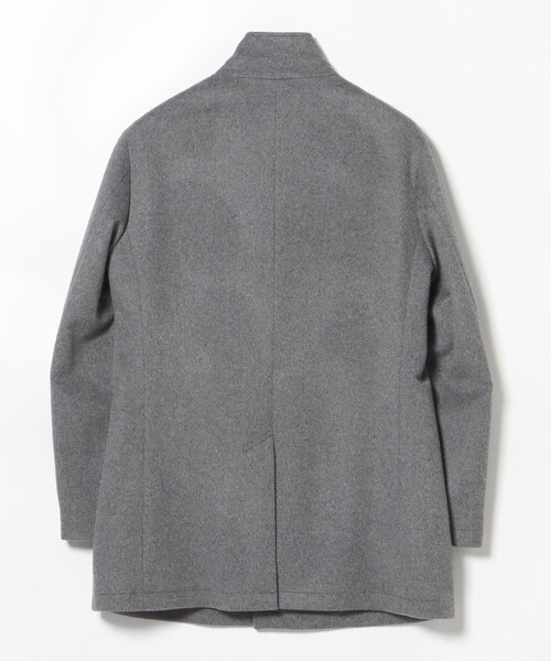 BEAMS HEART（ビームスハート）の「ウールカシミヤ ショート スタンドカラーコート（その他アウター・メンズ・ネイビー/グレー・X-LARGE/LARGE/SMALL/MEDIUM）」の11枚目の写真