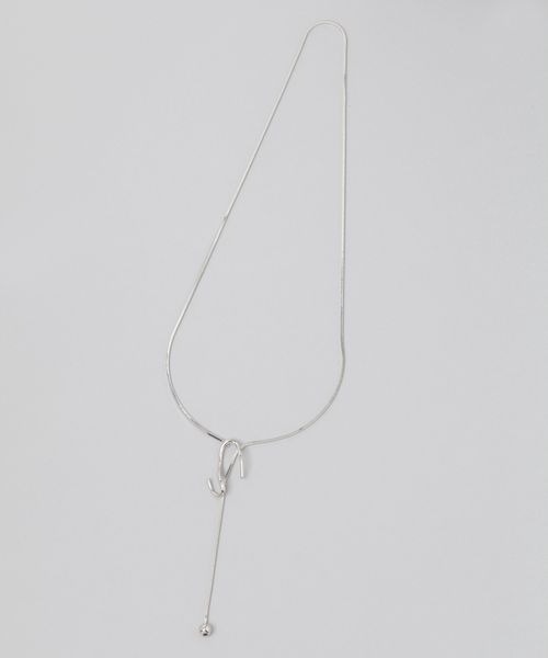 JEANASIS（ジーナシス）の「ポイント2レンロングネックレス/572290（ネックレス・レディース・シルバー系その他/シルバー・FREE）」の4枚目の写真