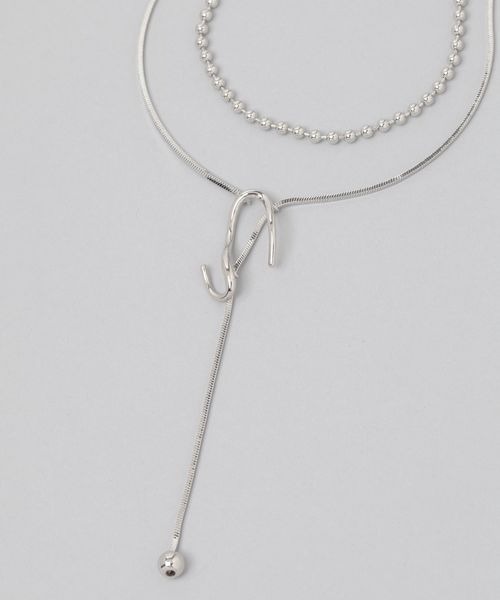 JEANASIS（ジーナシス）の「ポイント2レンロングネックレス/572290（ネックレス・レディース・シルバー系その他/シルバー・FREE）」の9枚目の写真