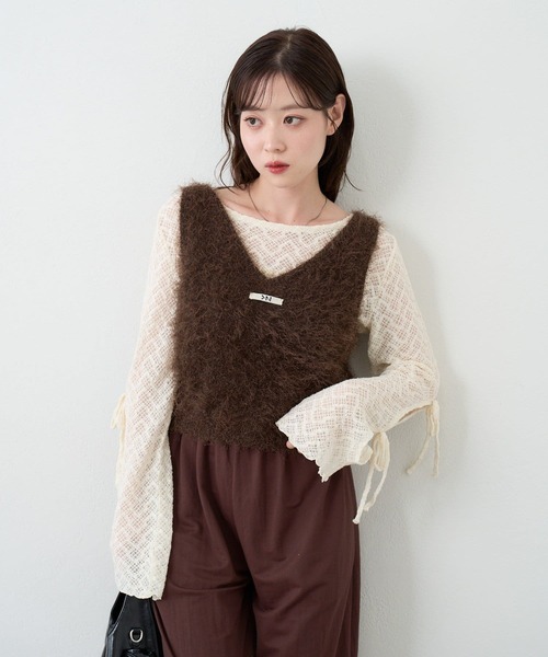 kastane セットアップ　いちご セール】【セットアップ対応】デニムビスチェ（キャミソール