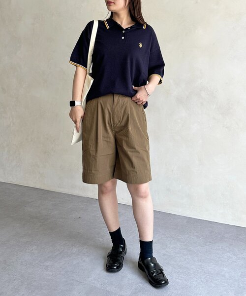 U.S. POLO ASSN.（ユーエスポロアッスン）の「【U.S. POLO ASSN. 】ニットポロ（ニット/セーター・レディース・ホワイト/ネイビー/ブラック・FREE）」の10枚目の写真