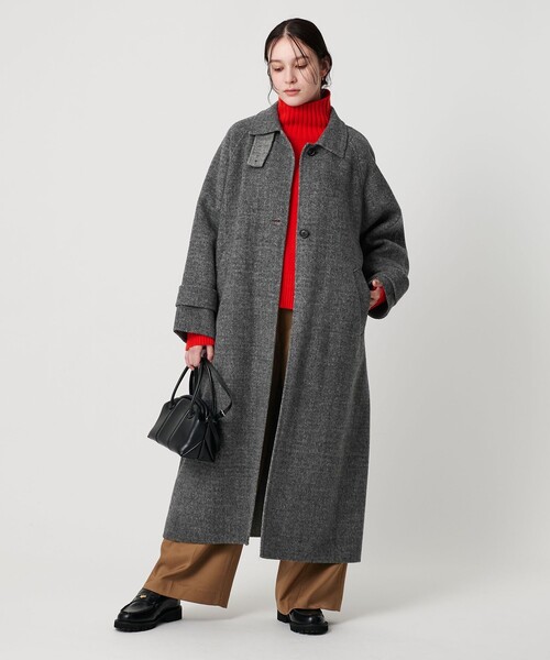 BEAUTY&YOUTH UNITED ARROWS(ビューティーアンドユースユナイテッドアローズ)の「リバー ステンカラー ロングコート/ヘリンボーン(ステンカラーコート・レディース・その他1・M/XS/S)」の3枚目の写真