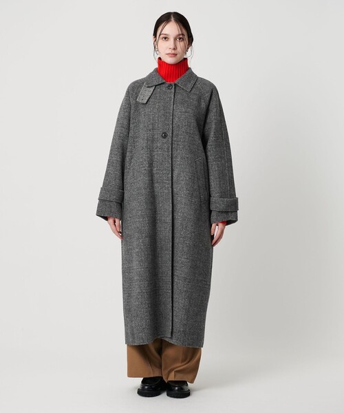 BEAUTY&YOUTH UNITED ARROWS(ビューティーアンドユースユナイテッドアローズ)の「リバー ステンカラー ロングコート/ヘリンボーン(ステンカラーコート・レディース・その他1・M/XS/S)」の6枚目の写真