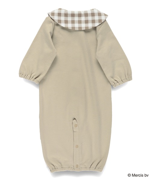 BRANSHES（ブランシェス）の「【boris/ボリス】2WAYカバーオール（ロンパース・キッズ・ブラウン・FREE）」の2枚目の写真