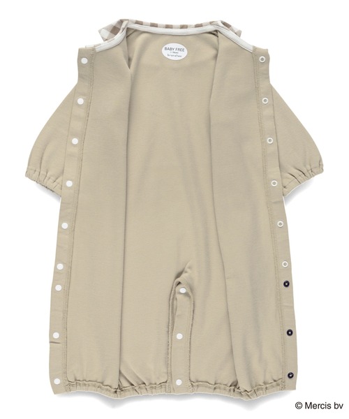 BRANSHES（ブランシェス）の「【boris/ボリス】2WAYカバーオール（ロンパース・キッズ・ブラウン・FREE）」の4枚目の写真