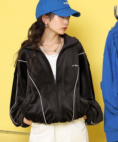 セール】ベロアパイピングトラックトップ（ジャージ）｜NERDY