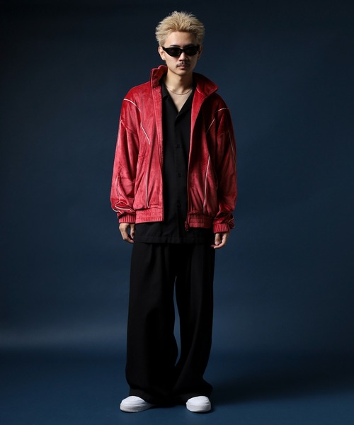 ベロアパイピングトラックトップ（ジャージ）｜NERDY（ノルディ）の