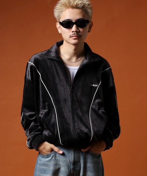 セール】ベロアパイピングトラックトップ（ジャージ）｜NERDY