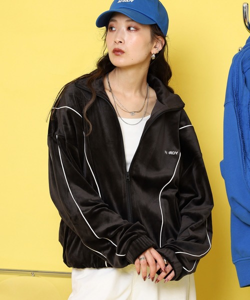 セール】ベロアパイピングトラックトップ（ジャージ）｜NERDY
