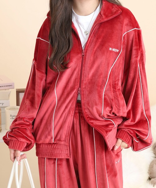 セール】ベロアパイピングトラックトップ（ジャージ）｜NERDY