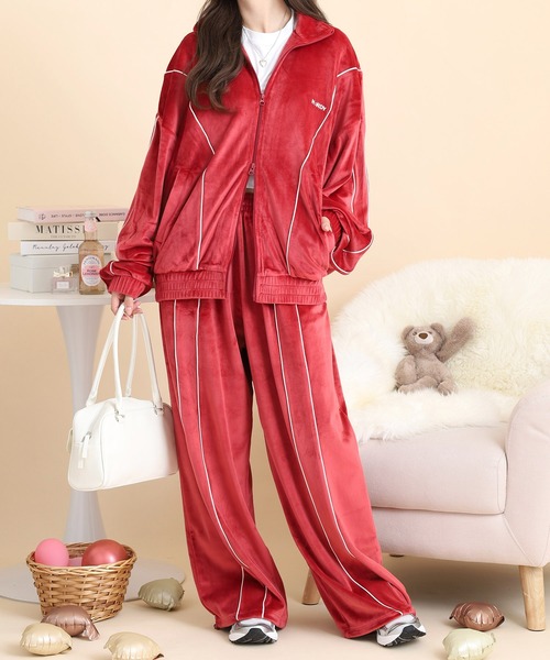 セール】ベロアパイピングトラックトップ（ジャージ）｜NERDY