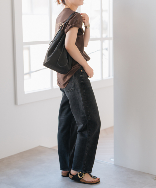 Spick & Span（スピックアンドスパン）の「ORSETTO / オルセット RITMO ナイロン巾着バッグ（ショルダーバッグ・レディース・ブラック・FREE）」の3枚目の写真