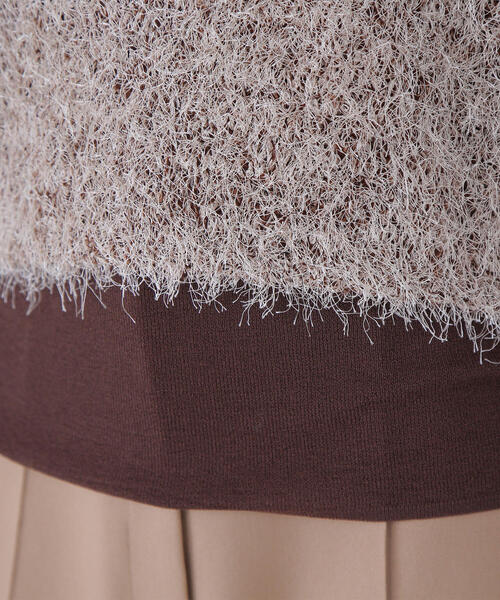 NATURAL BEAUTY BASIC(ナチュラルビューティーベーシック)の「◇シアーレイヤードフリンジベストセット(ベスト・レディース・グレー系その他/ブラウン系その他/ベージュ系その他・FREE)」の20枚目の写真