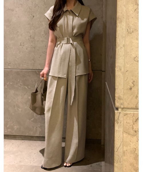 mame リヨセルワイドパンツ&トップスのセットアップ mame リヨセルワイドパンツ&トップスのセットアップ mame リヨセル