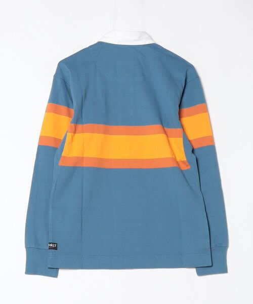 Gramicci（グラミチ）の「LANGDON RUGBY SHIRT｜ラングドンラグビーシャツ（シャツ/ブラウス・メンズ・ブルー系その他/グリーン系その他・M/L/XL/XXL/S）」の7枚目の写真