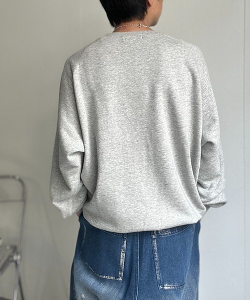 CREARE -LINO-(クレアーレリノ)の「〈ユニセックス商品〉ピグメントスウェットプルオーバー(スウェット・メンズ・ブラウン/ブラック/杢グレー・M/L/XL)」の17枚目の写真