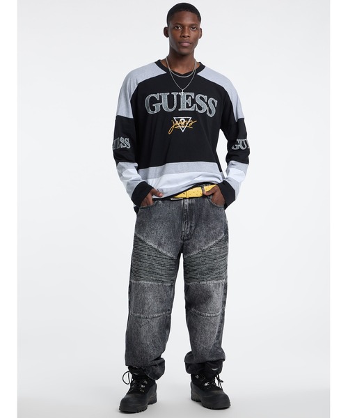 GUESS JEANS(ゲスジーンズ)の「GUESS JEANS Cn Os Hockey Tee スウェット(スウェット・メンズ・ホワイト/ブラック・MEDIUM/X-LARGE/LARGE/SMALL)」の22枚目の写真