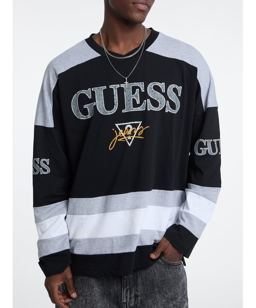 GUESS JEANS Cn Os Hockey Tee スウェット | GUESS(ゲス) JAPAN 公式