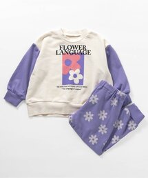 グラデーション花柄ルームウェア ルームウェア 花柄 上下セット 2点セット キャミパジャマ 体型