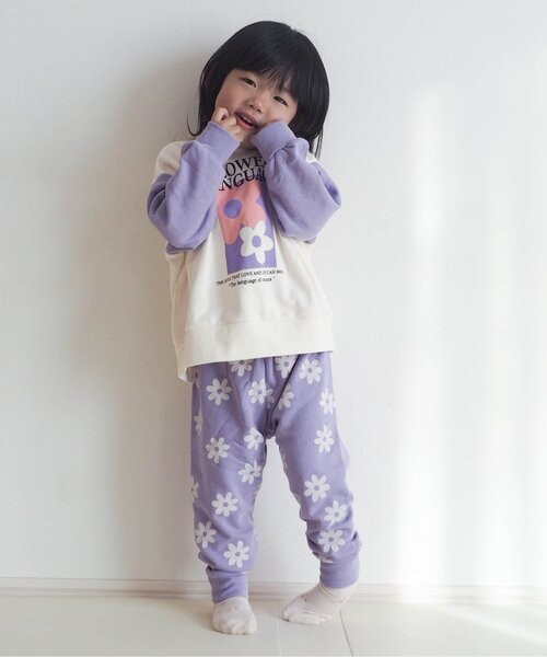 BREEZE（ブリーズ）の「【WEB限定ジュニア対応】バラエティー裏毛パジャマ（ルームウェア/パジャマ・キッズ・ピンク/グリーン/ライム/オレンジ/ネイビー/ラベンダー・120/110/100/90/150/140/130）」の9枚目の写真