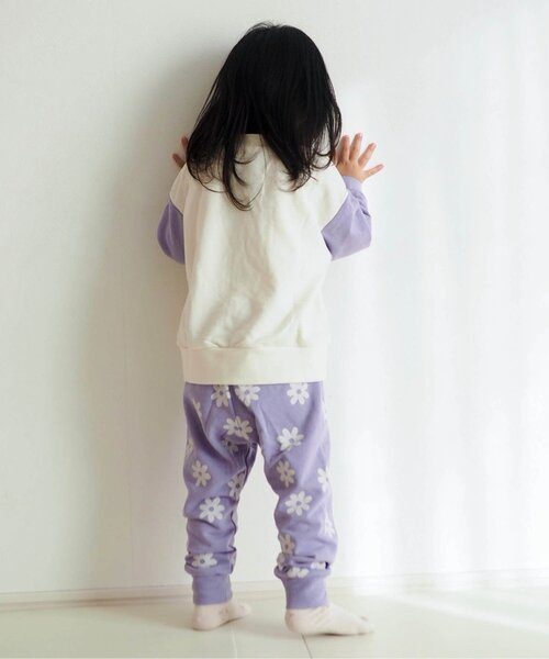 BREEZE（ブリーズ）の「【WEB限定ジュニア対応】バラエティー裏毛パジャマ（ルームウェア/パジャマ・キッズ・ピンク/グリーン/ライム/オレンジ/ネイビー/ラベンダー・120/110/100/90/150/140/130）」の10枚目の写真