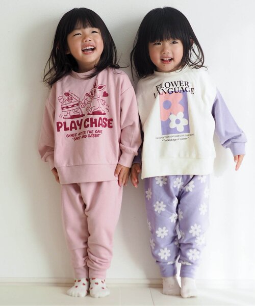 BREEZE（ブリーズ）の「【WEB限定ジュニア対応】バラエティー裏毛パジャマ（ルームウェア/パジャマ・キッズ・ピンク/グリーン/ライム/オレンジ/ネイビー/ラベンダー・120/110/100/90/150/140/130）」の13枚目の写真