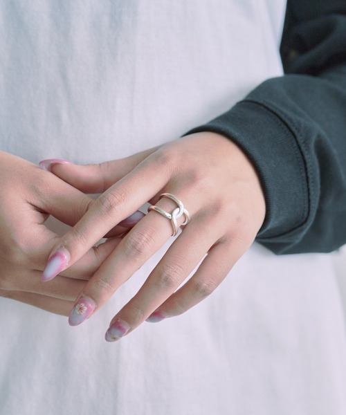 BLANK (ブランク)の「Silver Assorted Design Simple Ring / シルバーアソートデザイン シンプル リング 秋物 秋服 2026年秋冬(リング・レディース・シルバー/シルバー系1/シルバー系・FREE)」の6枚目の写真
