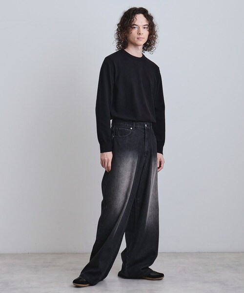 tk.TAKEO KIKUCHI（ティーケータケオキクチ）の「スーパーワイドバギーデニムパンツ（デニムパンツ・メンズ・ブルー系その他/ブラック系/チャコールグレー/ブラック/ライトブルー/ブルー系その他2・01/02/03）」の21枚目の写真