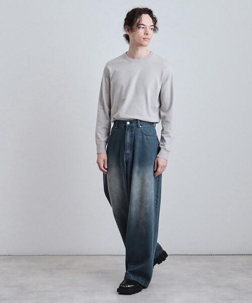 G.E.E.K ワイドバギーデニム WASH AGED BAGGY DENIM PANTS – GEEK