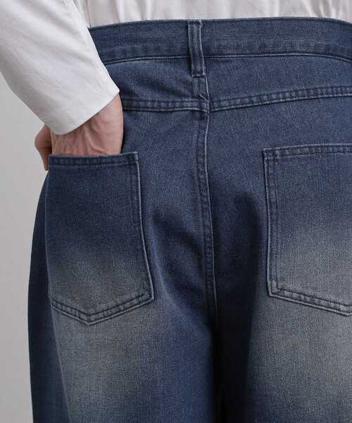 tk.TAKEO KIKUCHI（ティーケータケオキクチ）の「◆スーパーワイドバギーデニムパンツ（デニムパンツ・メンズ・ブルー系その他/ブラック系/チャコールグレー/ブラック/ライトブルー/ブルー系その他2・01/02/03）」の20枚目の写真