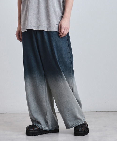tk.TAKEO KIKUCHI（ティーケータケオキクチ）の「スーパーワイドバギーデニムパンツ（デニムパンツ・メンズ・ブルー系その他/ブラック系/チャコールグレー/ブラック/ライトブルー/ブルー系その他2・01/02/03）」の15枚目の写真