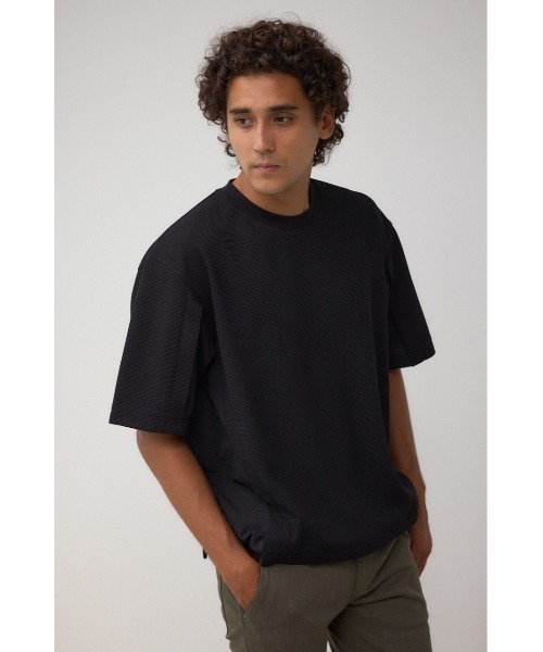 AZUL by moussy（アズールバイマウジー）の「布帛ドッキングトップス（Tシャツ/カットソー・メンズ・ブラック/ホワイト/ネイビー・MEDIUM/LARGE）」の16枚目の写真
